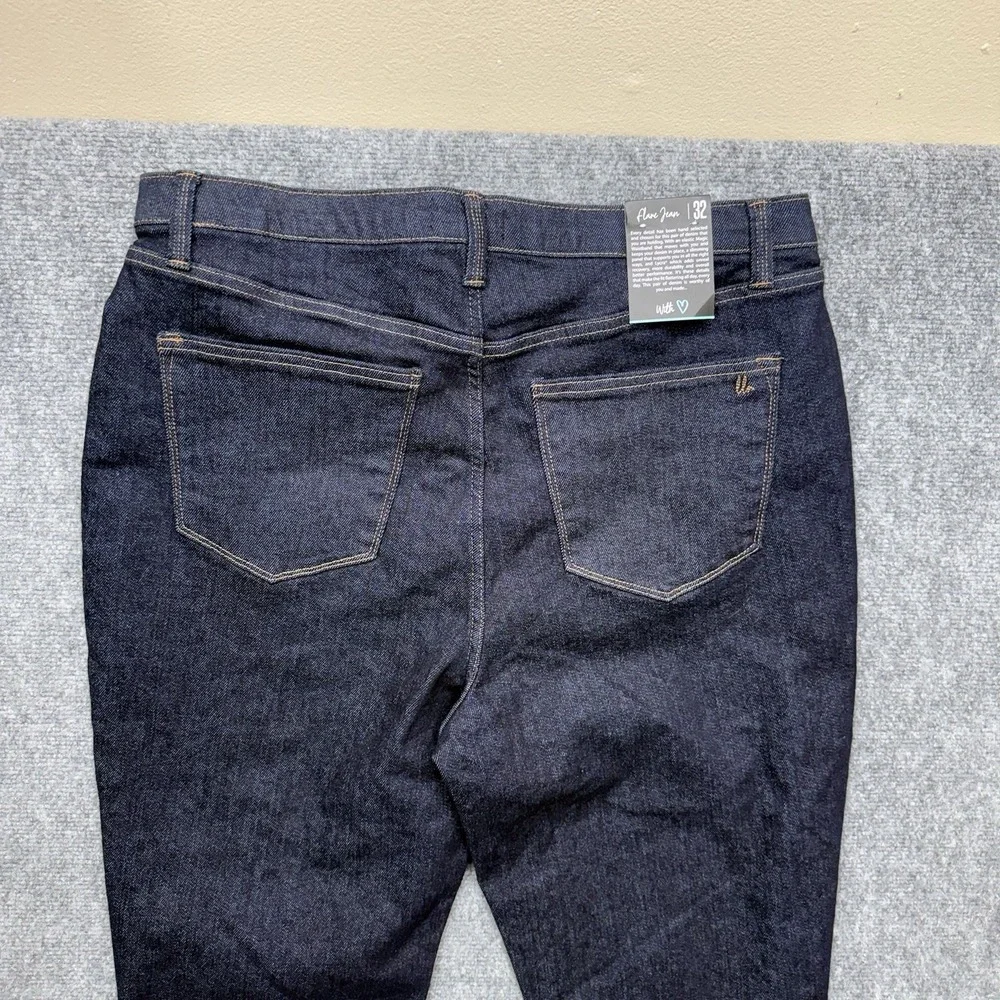 Lularoe Flare Jeans Women's size 32‎ Dark wash 32x32 Denim